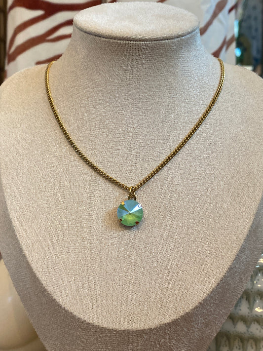 TOVA Tapia Necklace in Candy Crush Soft Mint Ignite Glacier Blue