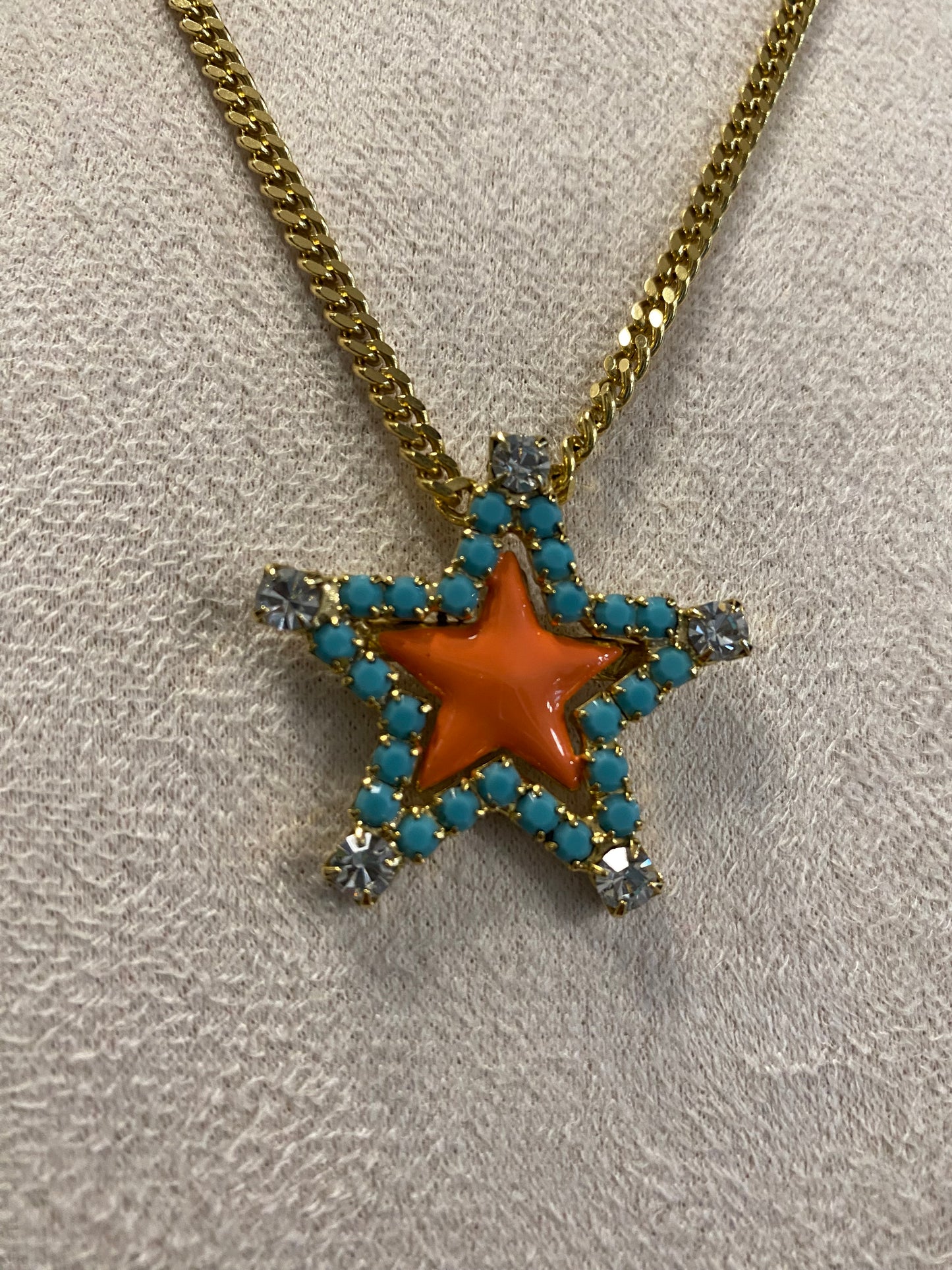 Tova Coral Star Necklace