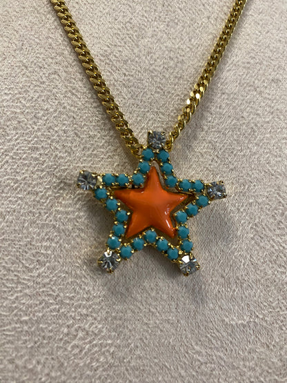 Tova Coral Star Necklace
