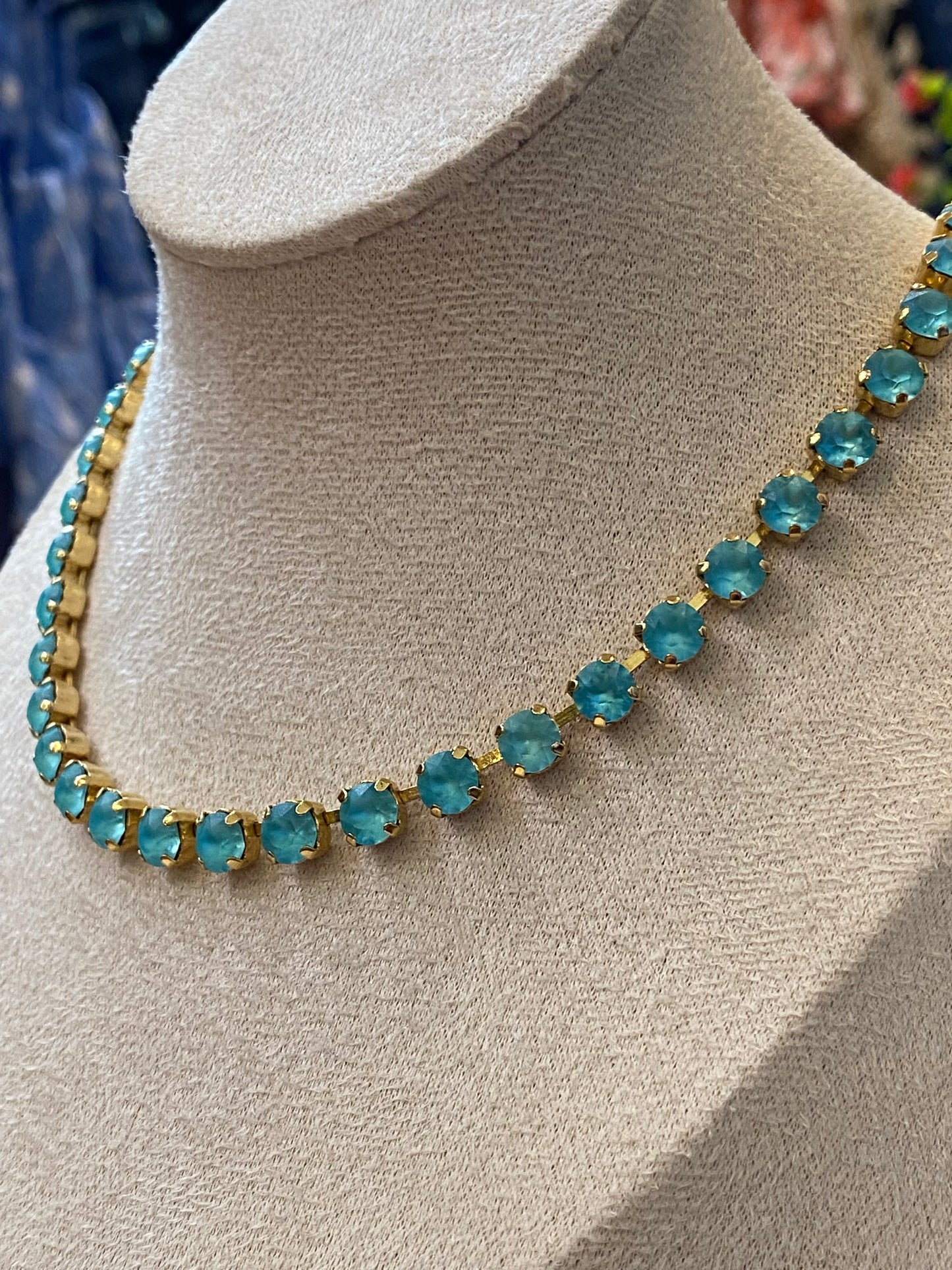 TOVA Oakland Teal Ignite Necklace