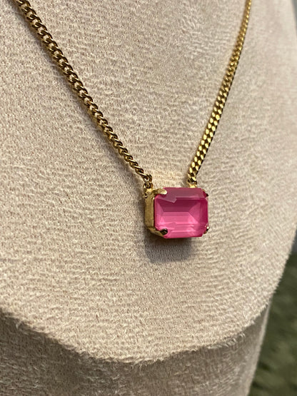 TOVA Rubin Necklace in Pink