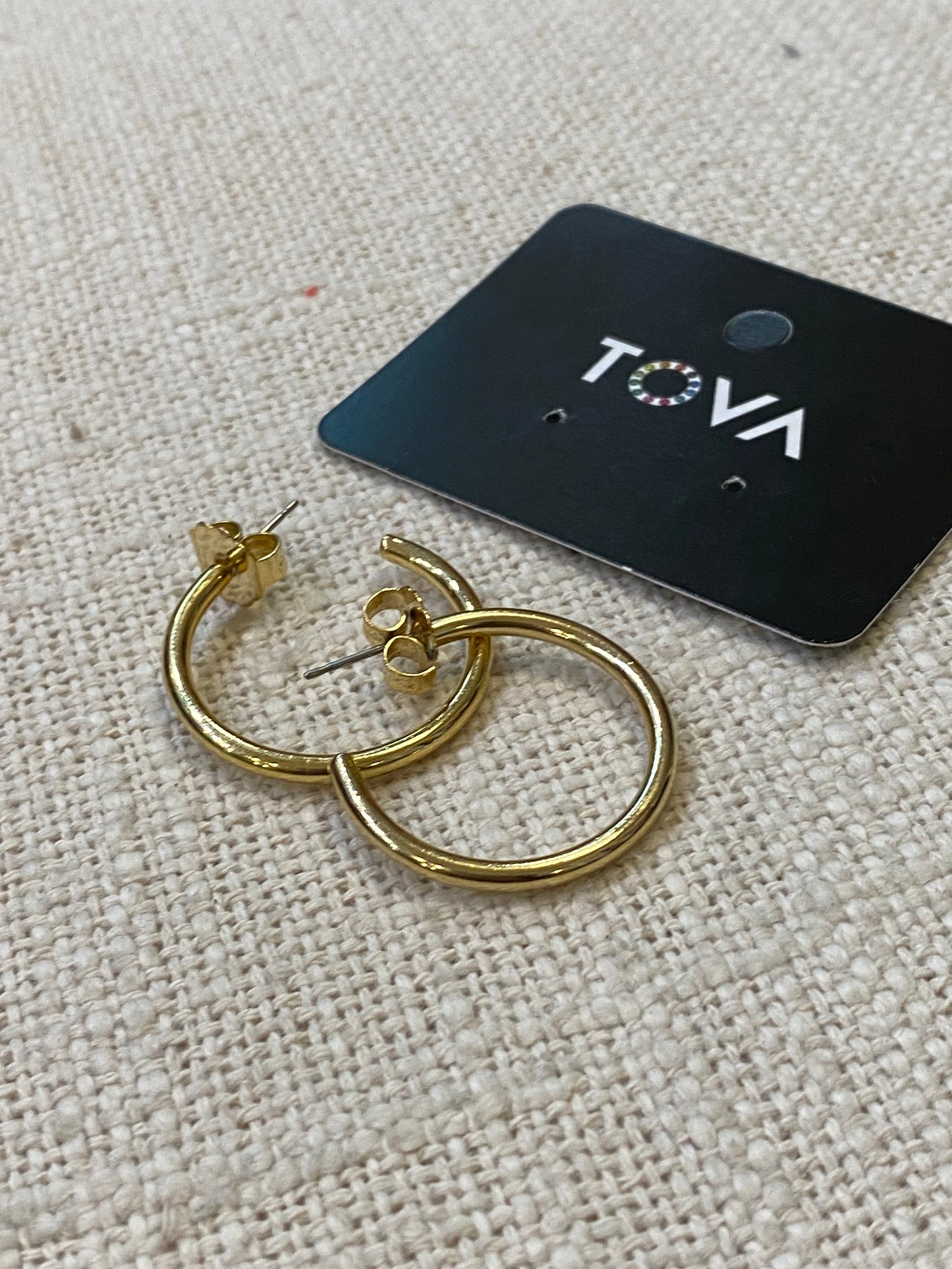 TOVA Chloe Hoops Gold