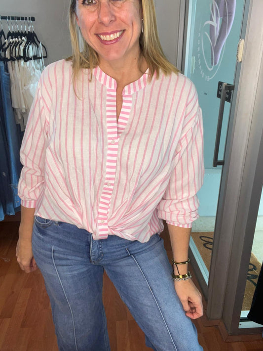 Bubblegum Stripes Top