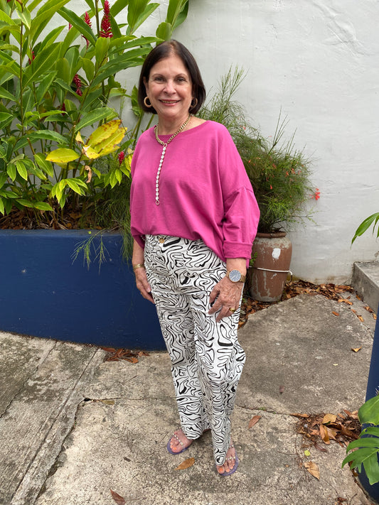 Burgandy Italy Top