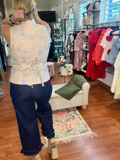 Dark Hilda denim pant