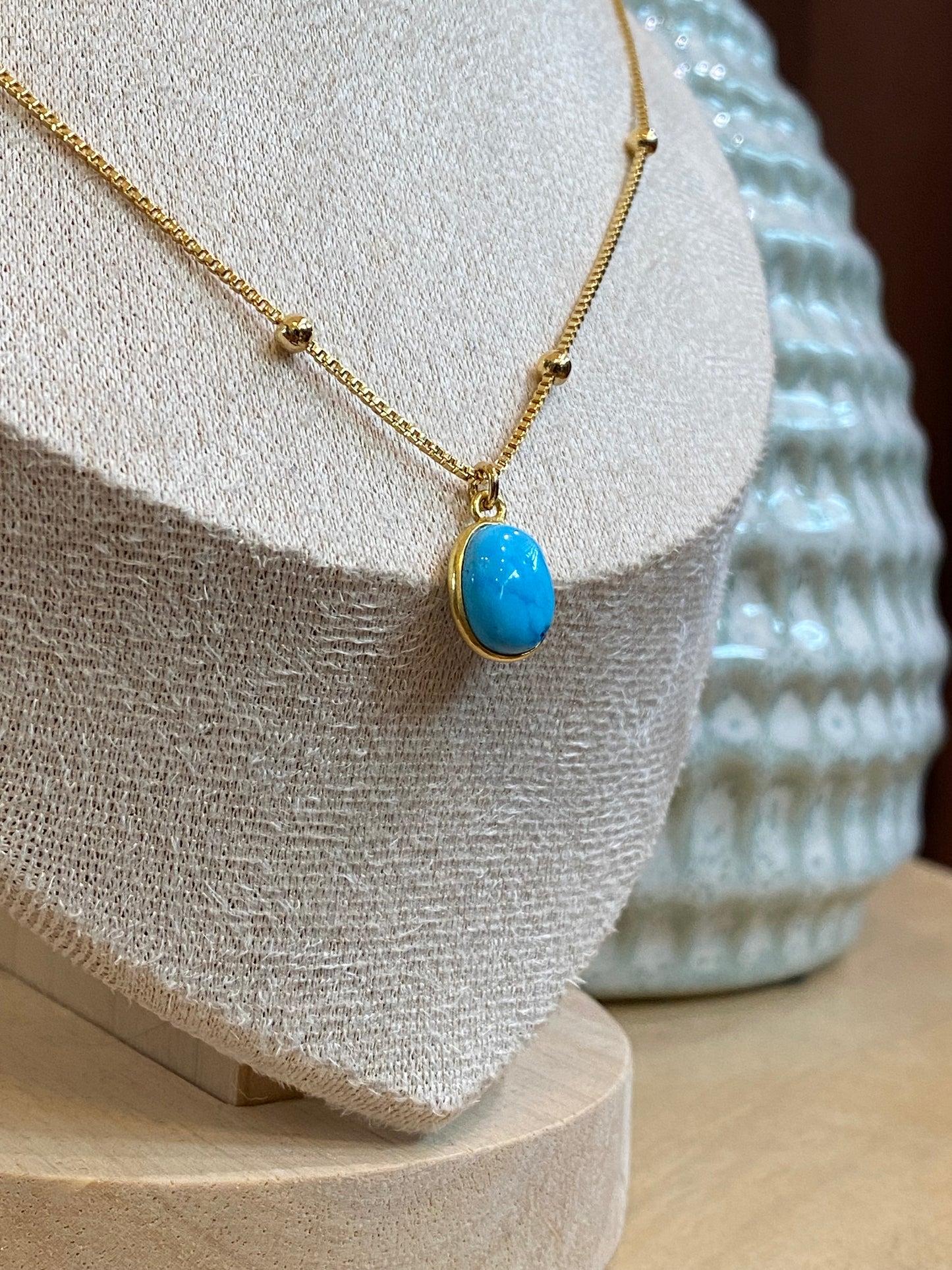 Indigo- Tortola Necklace in Turquoise