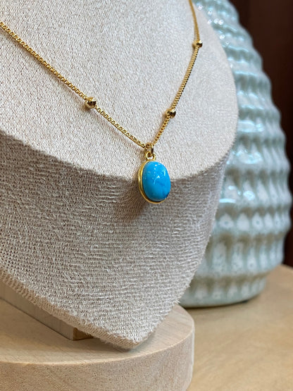 Indigo- Tortola Necklace in Turquoise