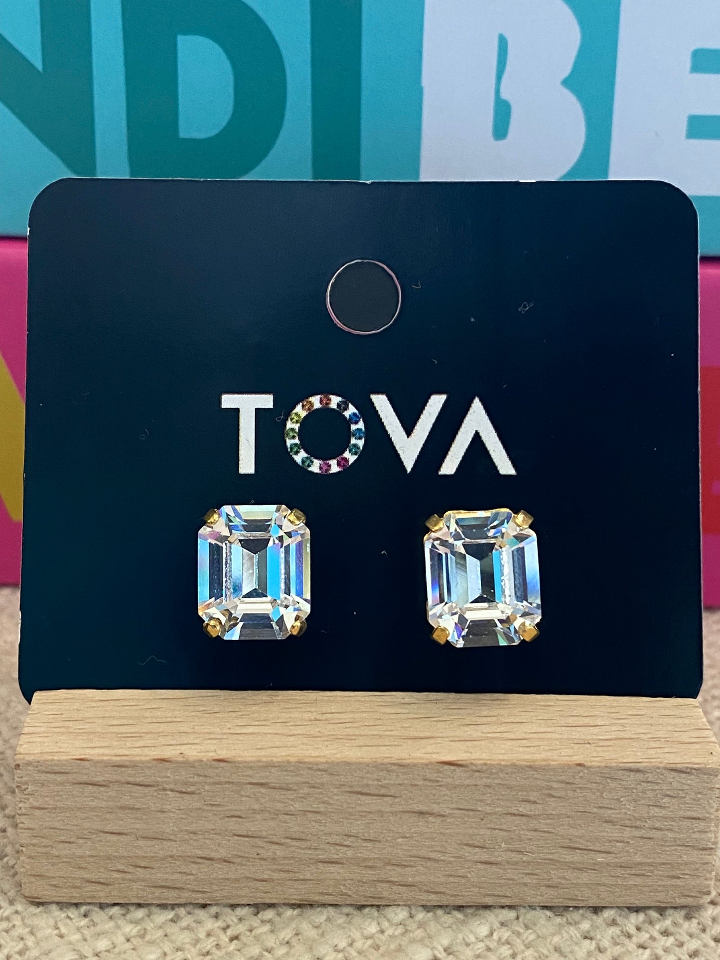 TOVA Corwin Studs in Clear
