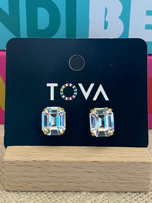 TOVA Corwin Studs in Clear
