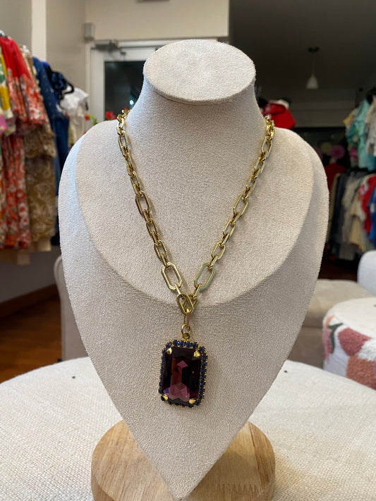 TOVA Mini Soleil Amethyst Necklace