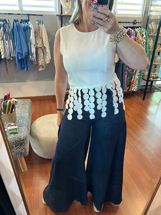 Mm white top