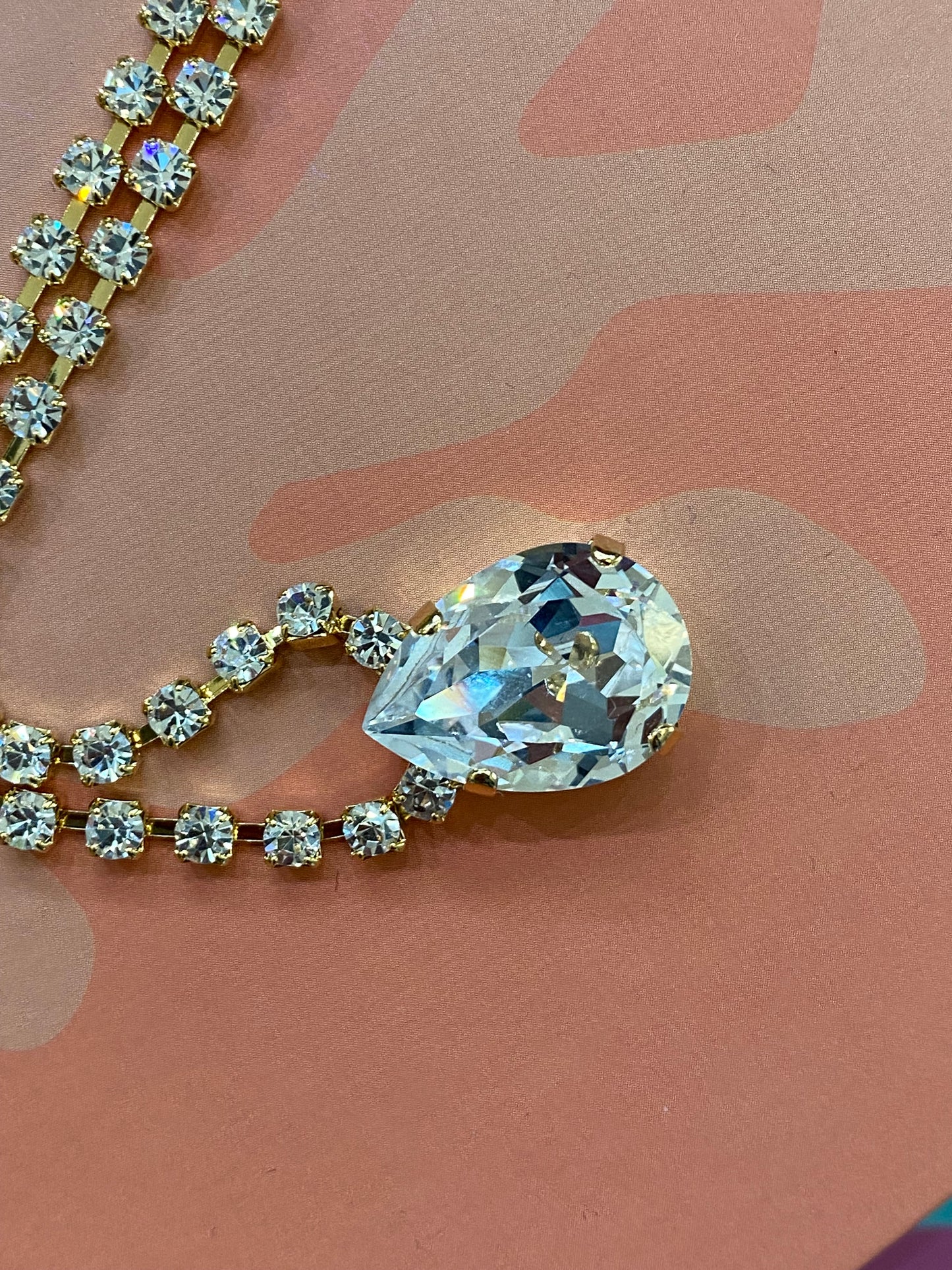 TOVA Milli Necklace in Clear