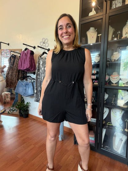 Nina Black Romper