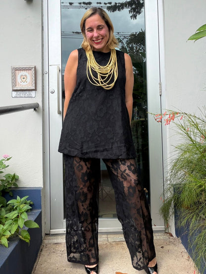 Alessia Black Lace Set