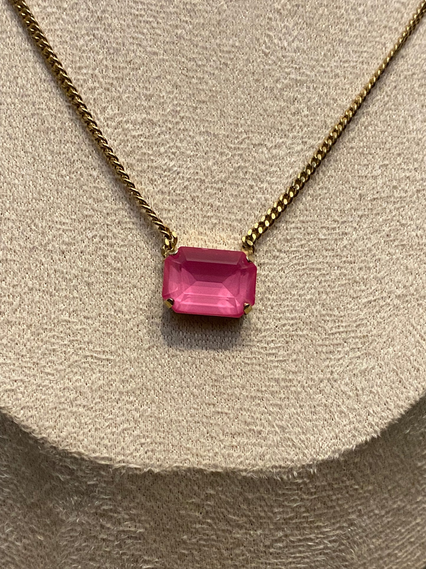 TOVA Rubin Necklace in Pink