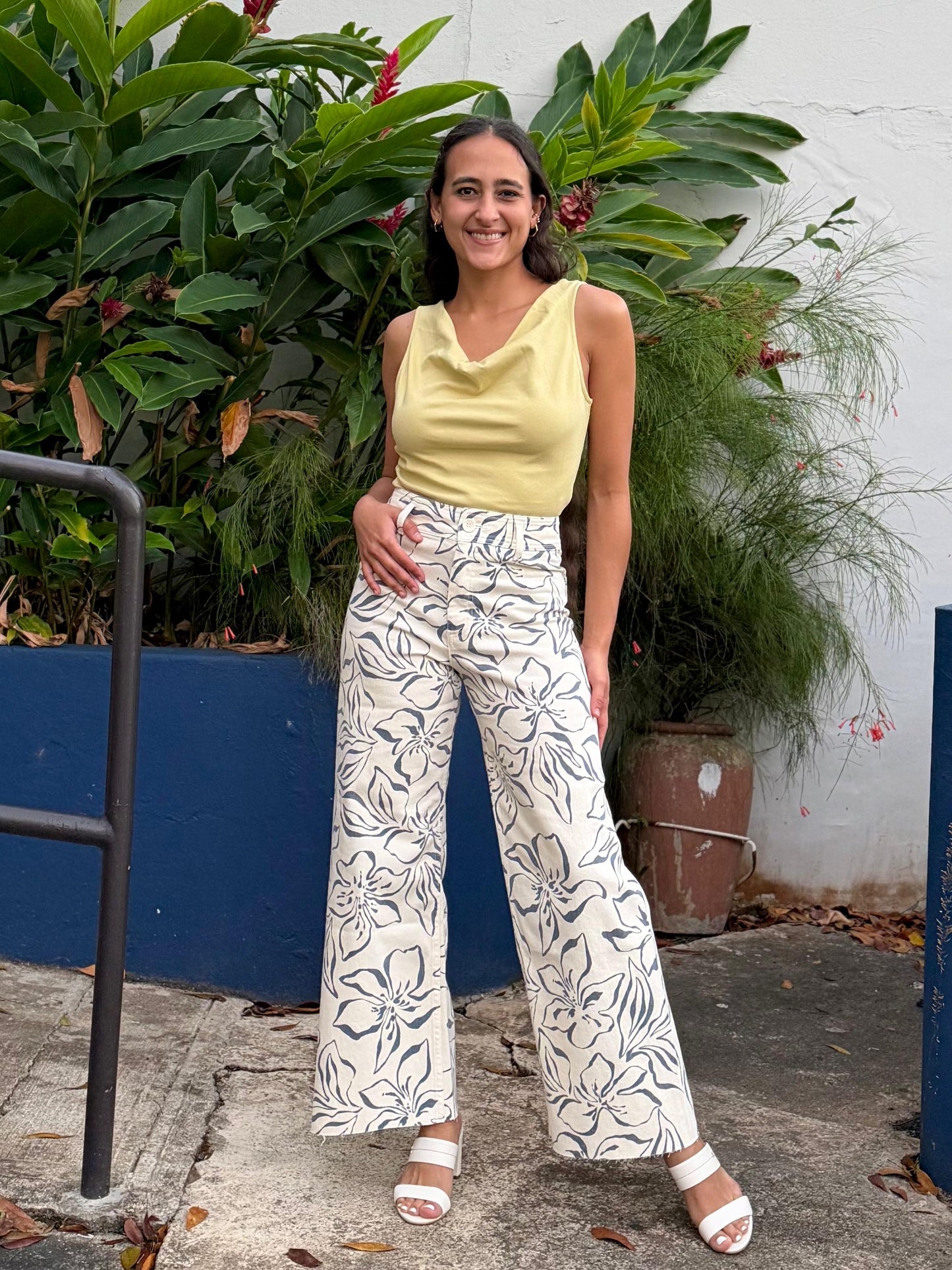 Blue Bloom Pants