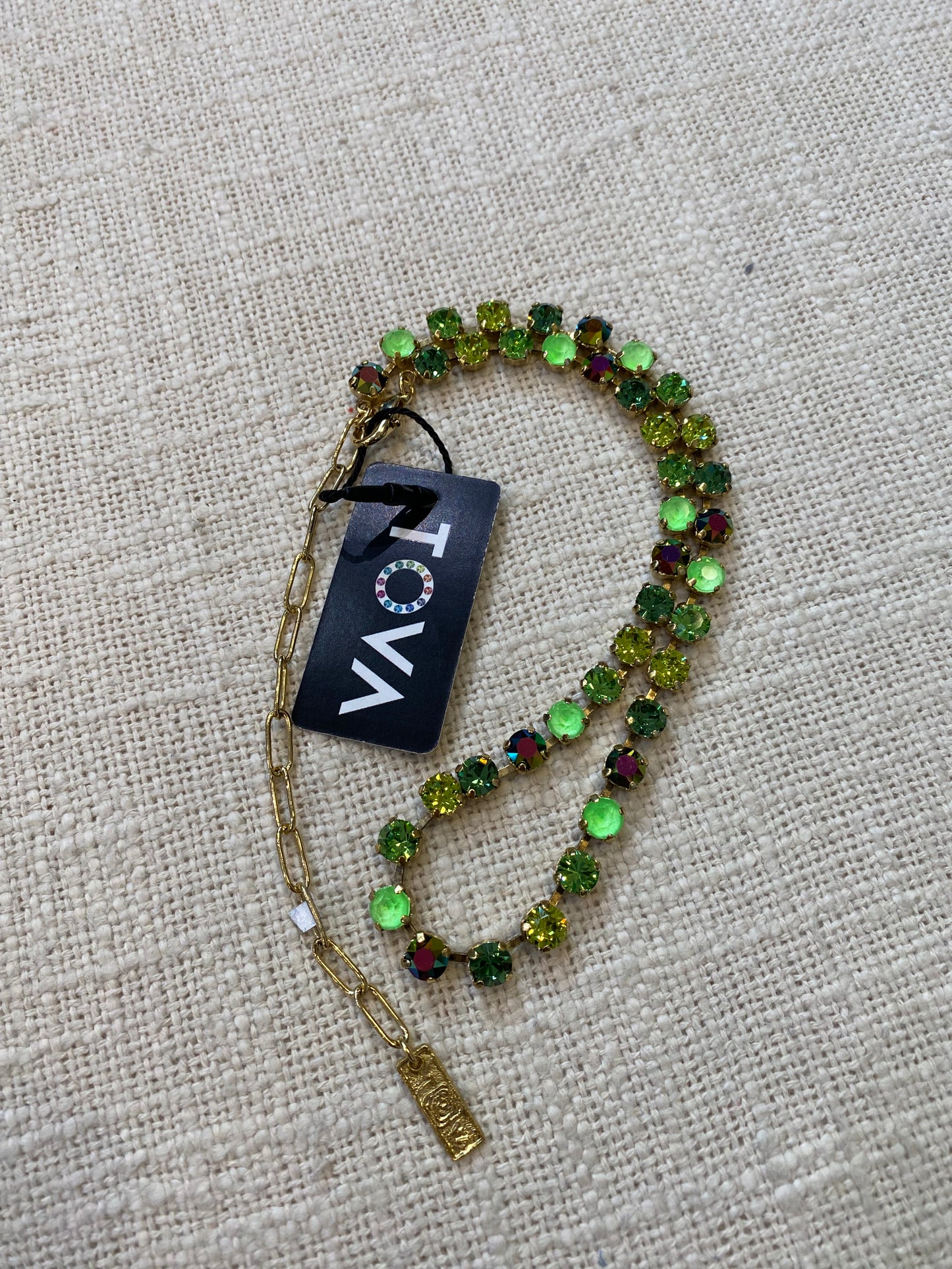 TOVA Oakland Necklace Mint Green