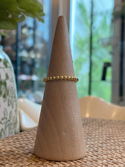 Indigo- Beaded Ring