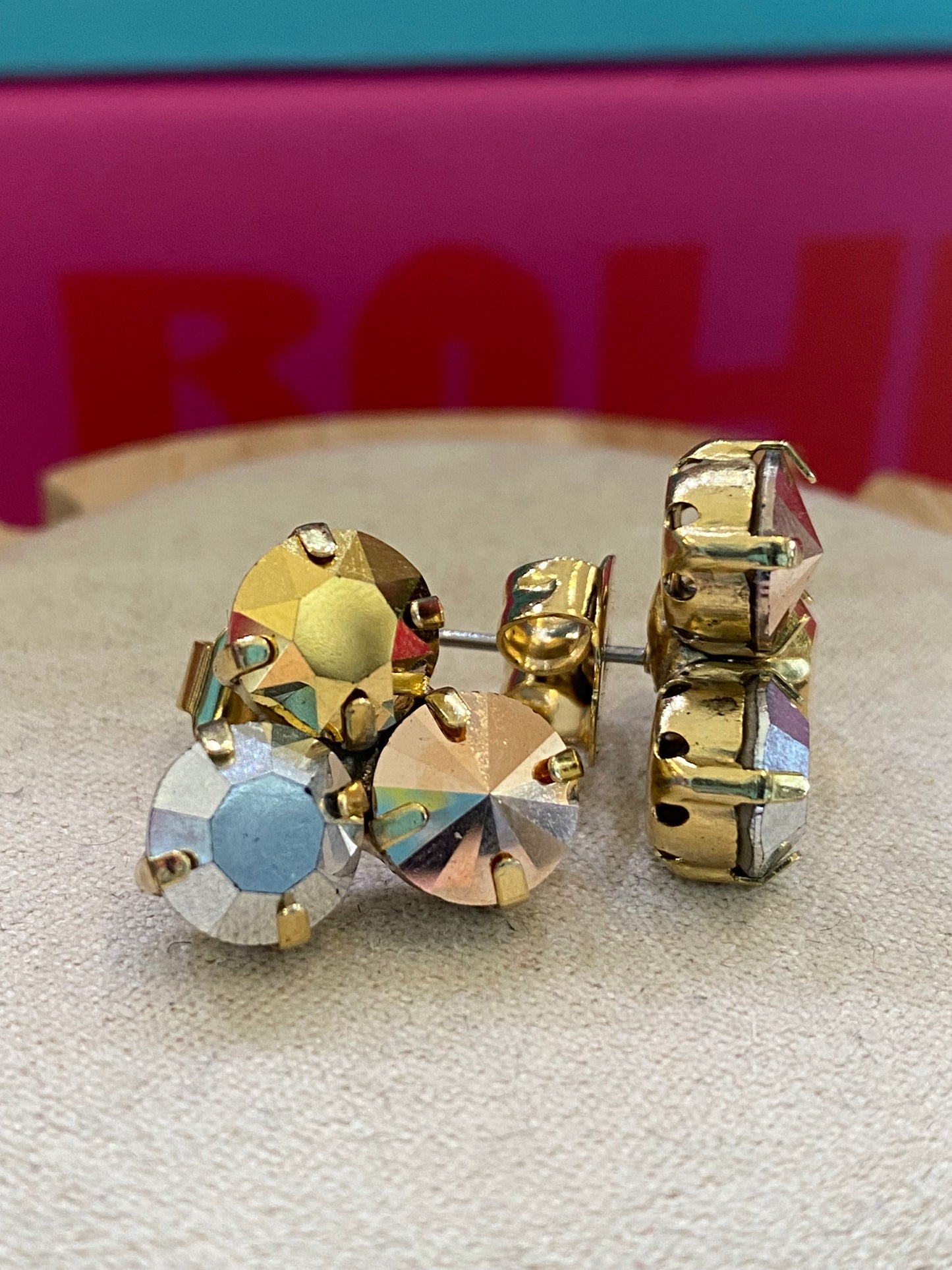 TOVA Ines Earrings in Mixed Metal