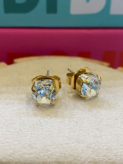 TOVA Oakland Studs in Clear