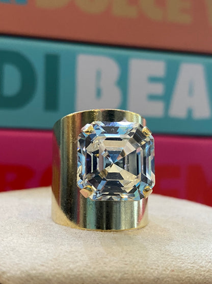 TOVA Nikki Ring in Clear