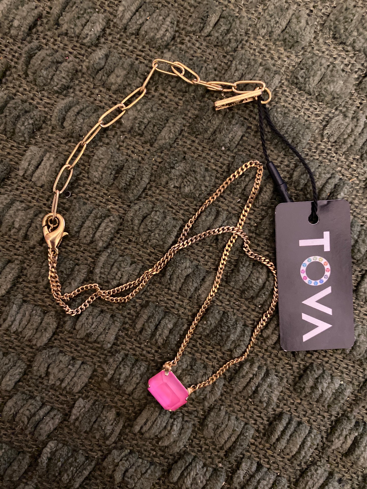 TOVA Rubin Necklace in Pink