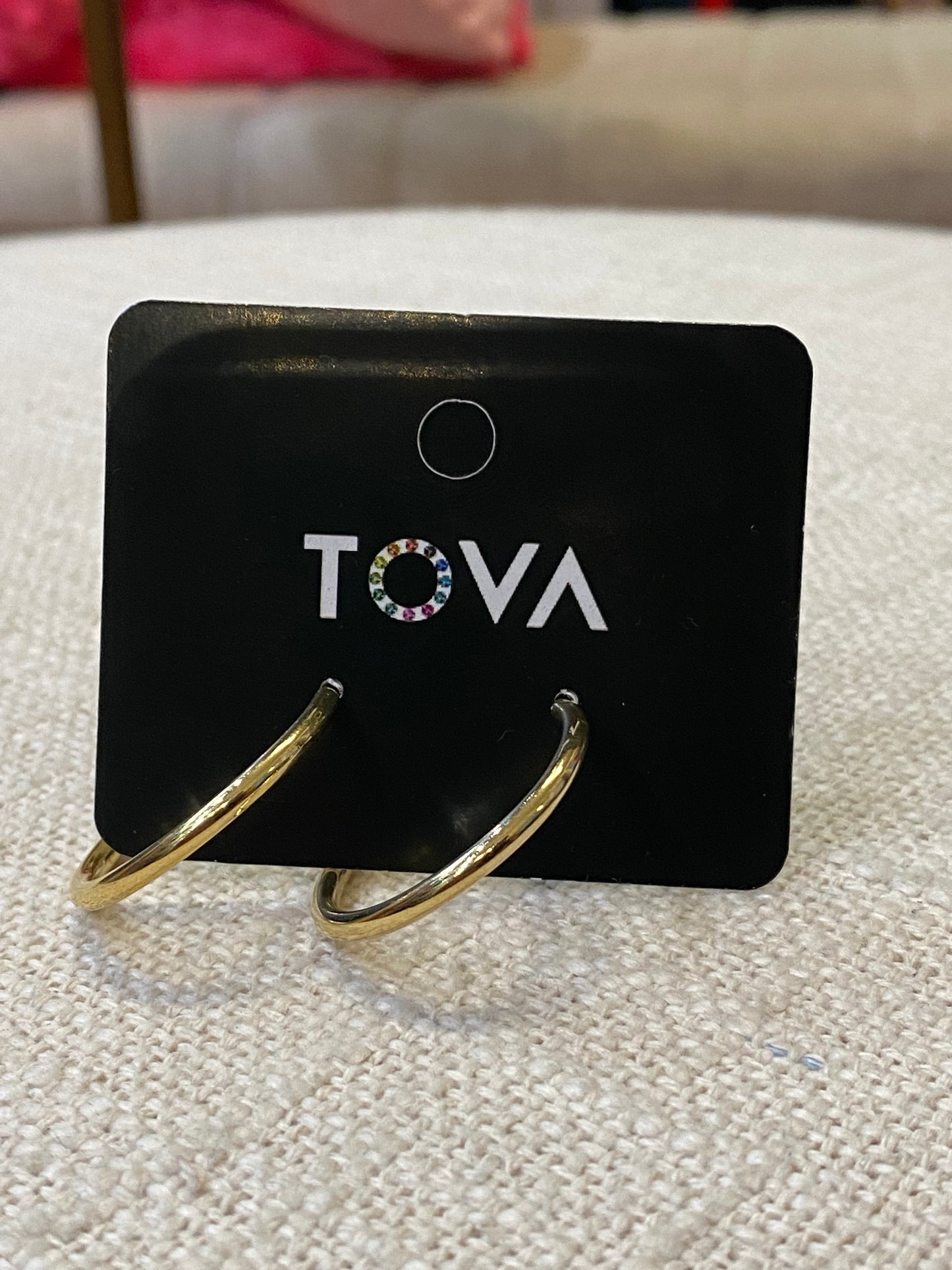 TOVA Chloe Hoops Gold