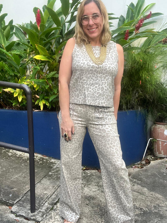 Metallic Animal Pant