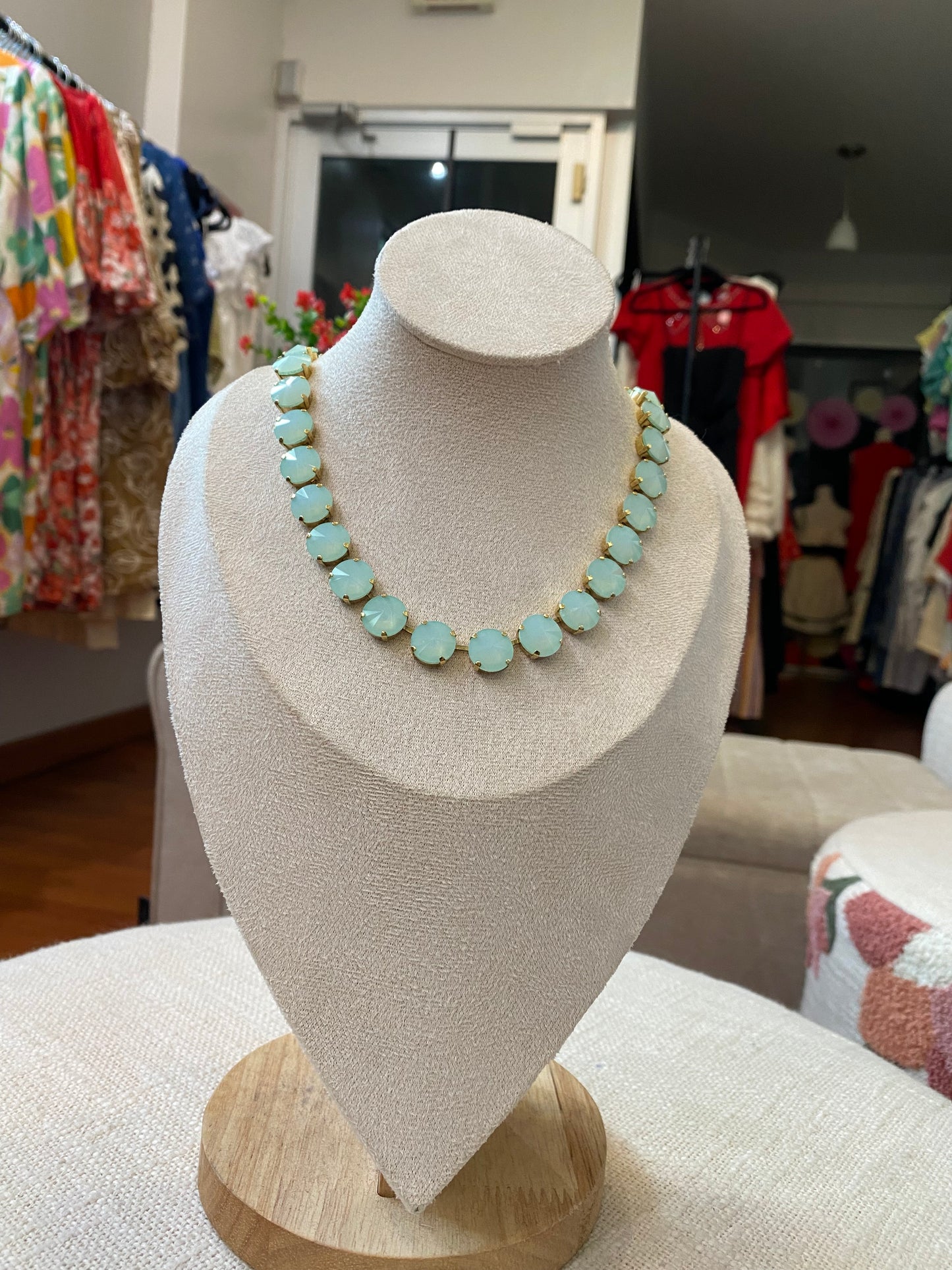 TOVA Sofia Necklace (Aqua Bohemica)