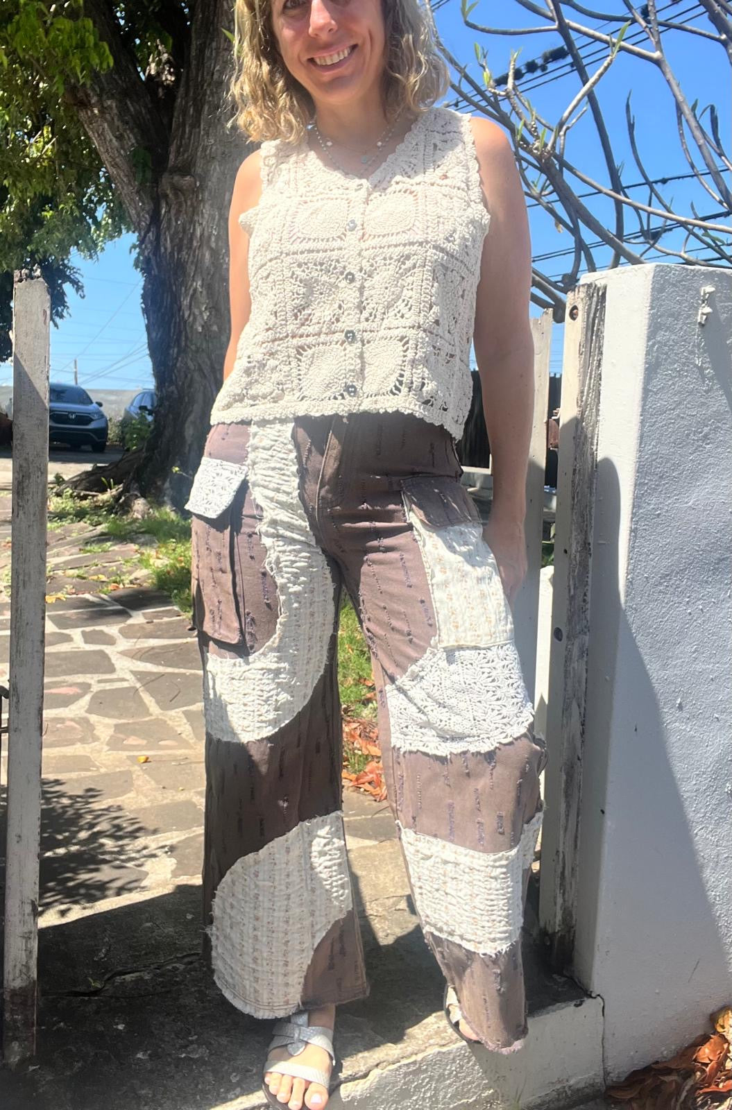 Button-Down Crochet Top