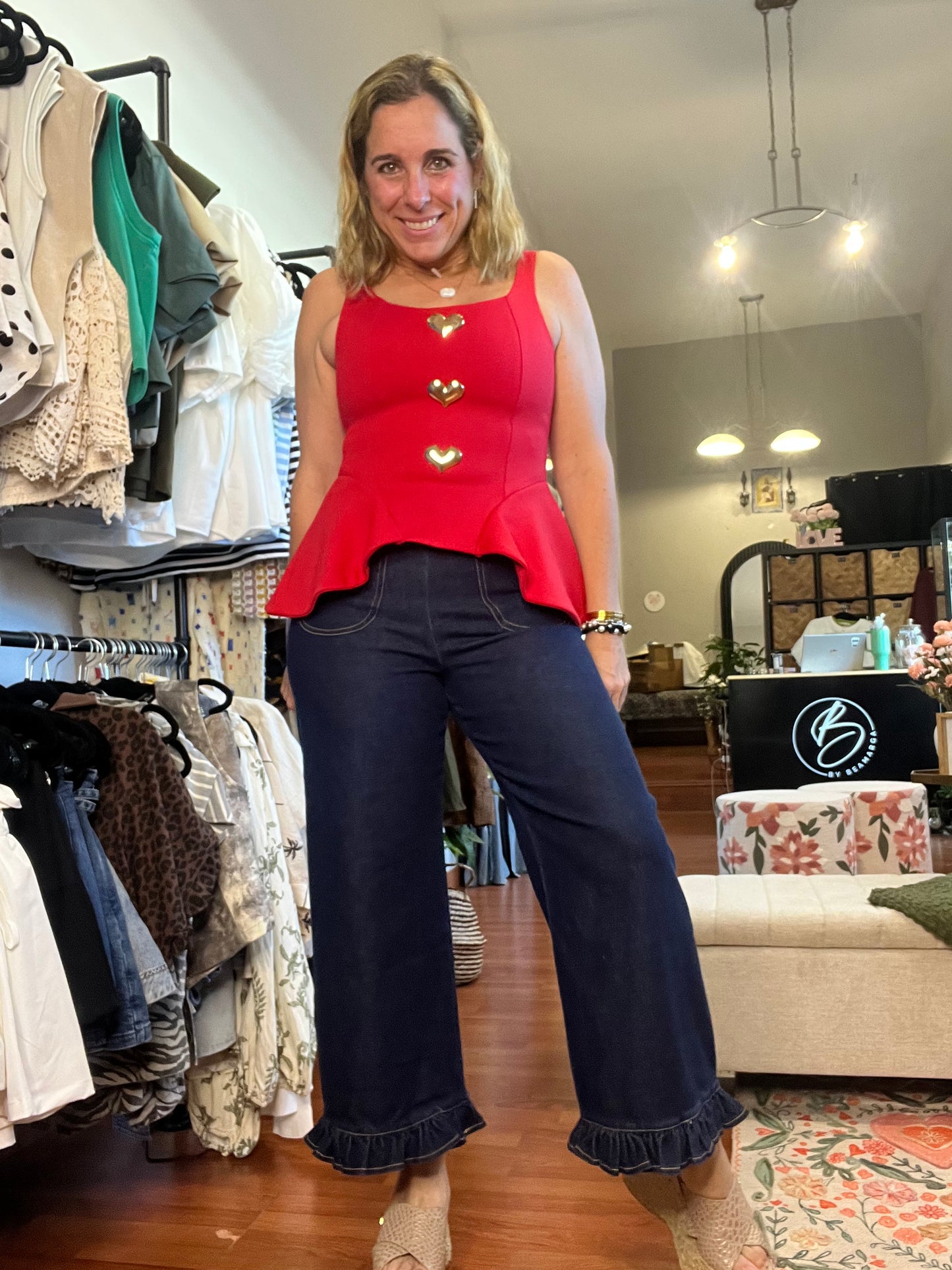 Dark Hilda denim pant