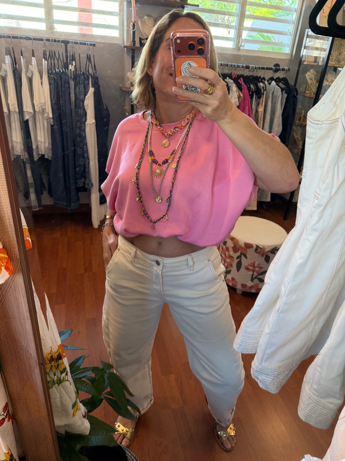 Hibiscus Bubble Top