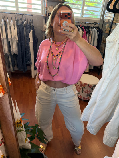 Hibiscus Bubble Top
