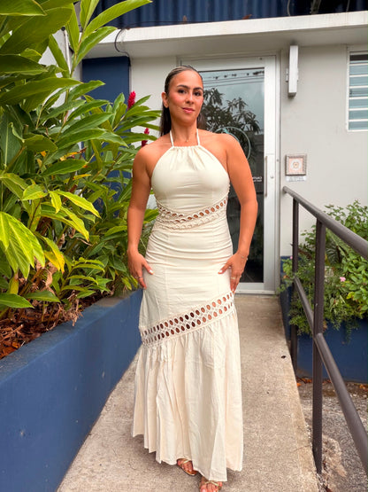 Ecru cutwork dress