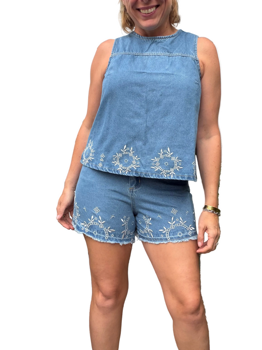 Yanira Denim Pants