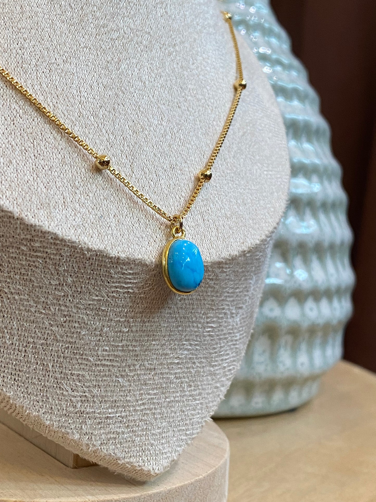 Indigo- Tortola Necklace in Turquoise