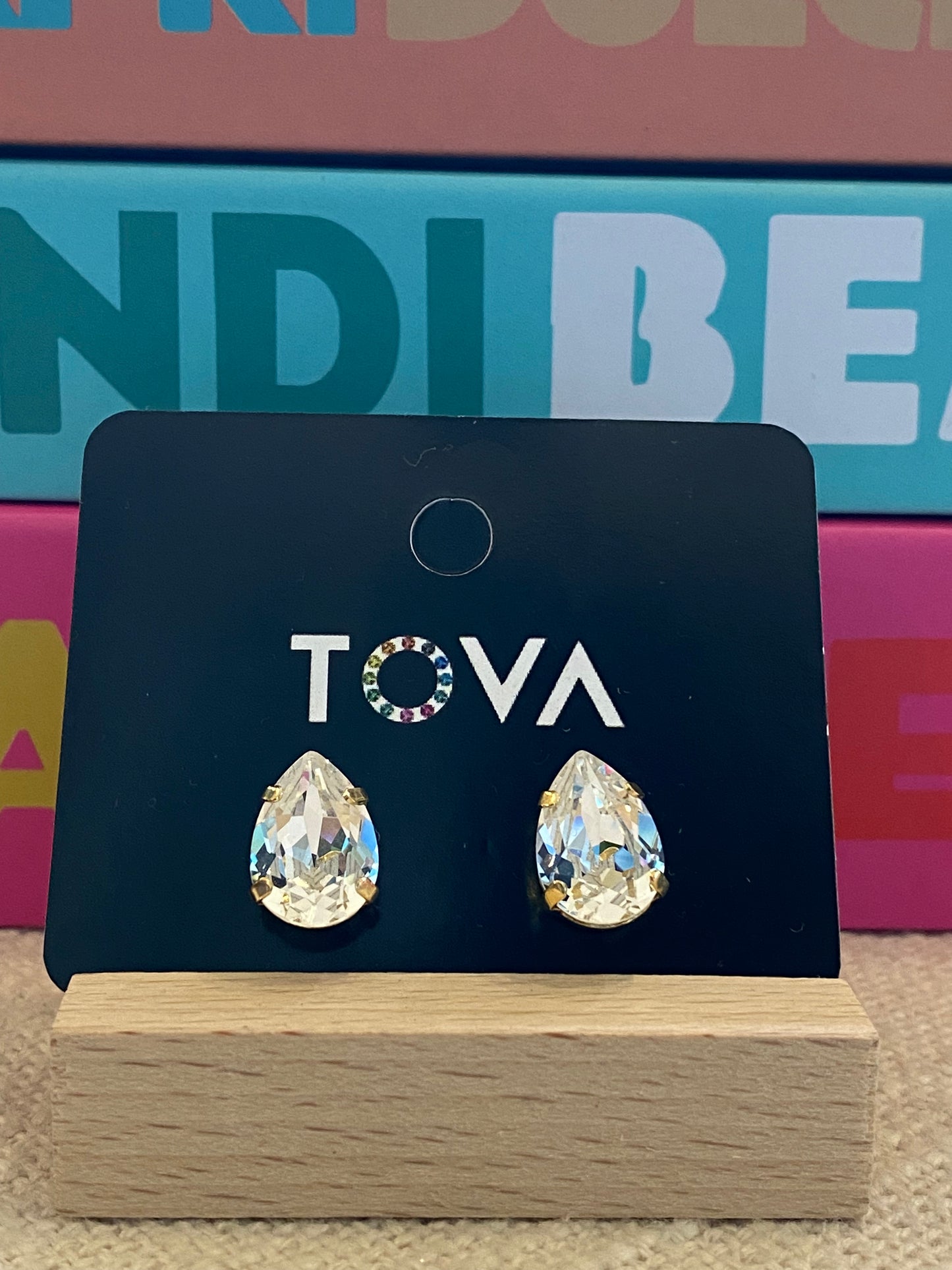 TOVA Lumi Studs in Clear