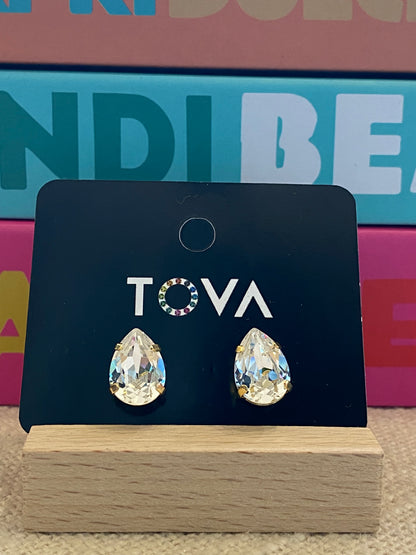 TOVA Lumi Studs in Clear