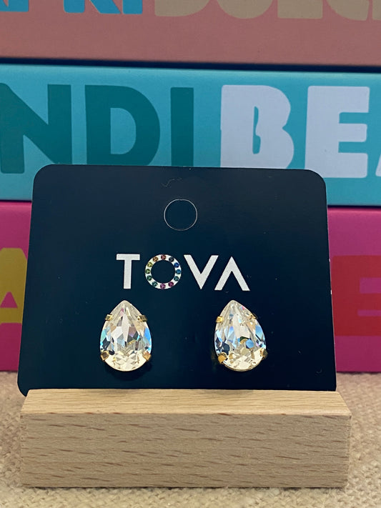 TOVA Lumi Studs in Clear