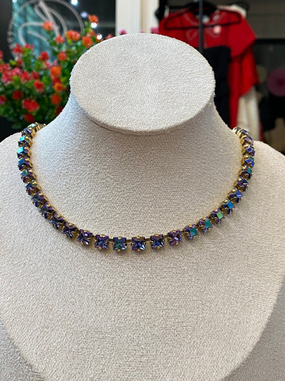 TOVA Oakland Necklace in Purple Bohemian Wonderland