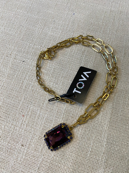 TOVA Mini Soleil Amethyst Necklace