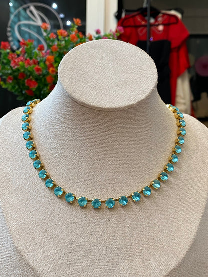 TOVA Oakland Teal Ignite Necklace