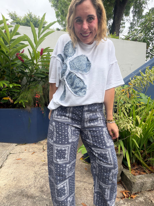 Flower patch top