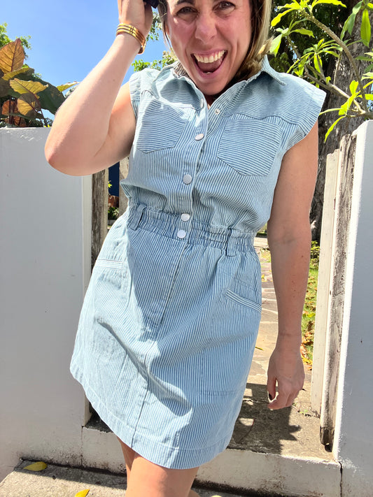 Tata denim short dress