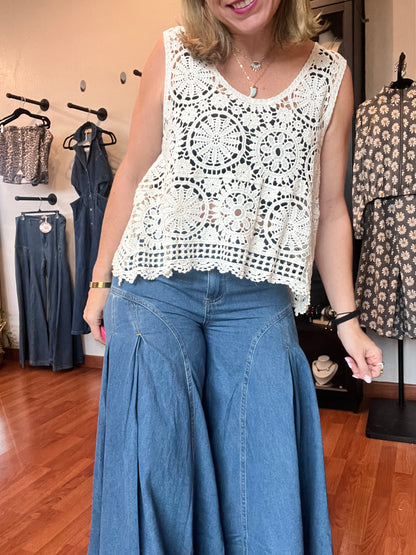 Alondra Crochet Top