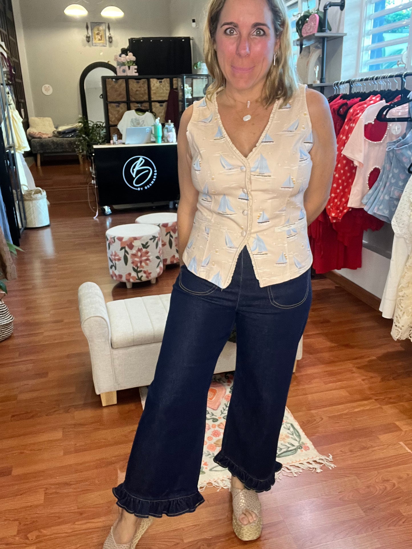 Dark Hilda denim pant