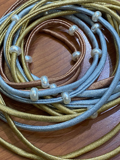 Flecos: Metálicos con beads