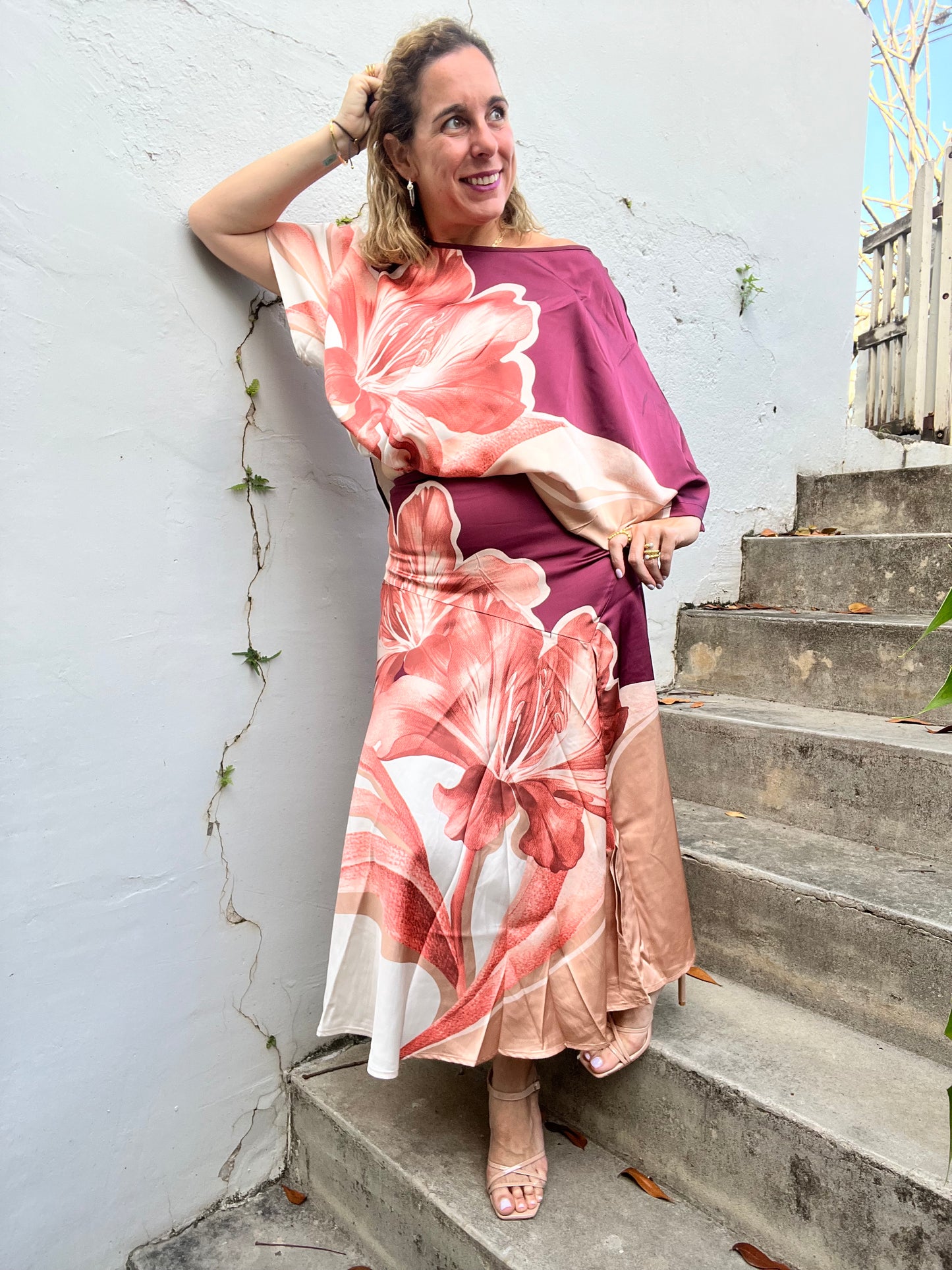 Satin Floral Set
