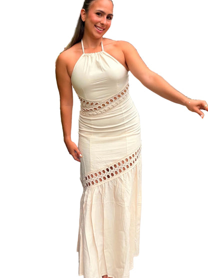 Ecru cutwork dress
