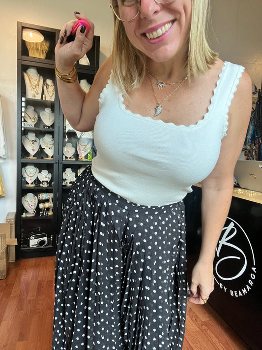 White Dadri basic top